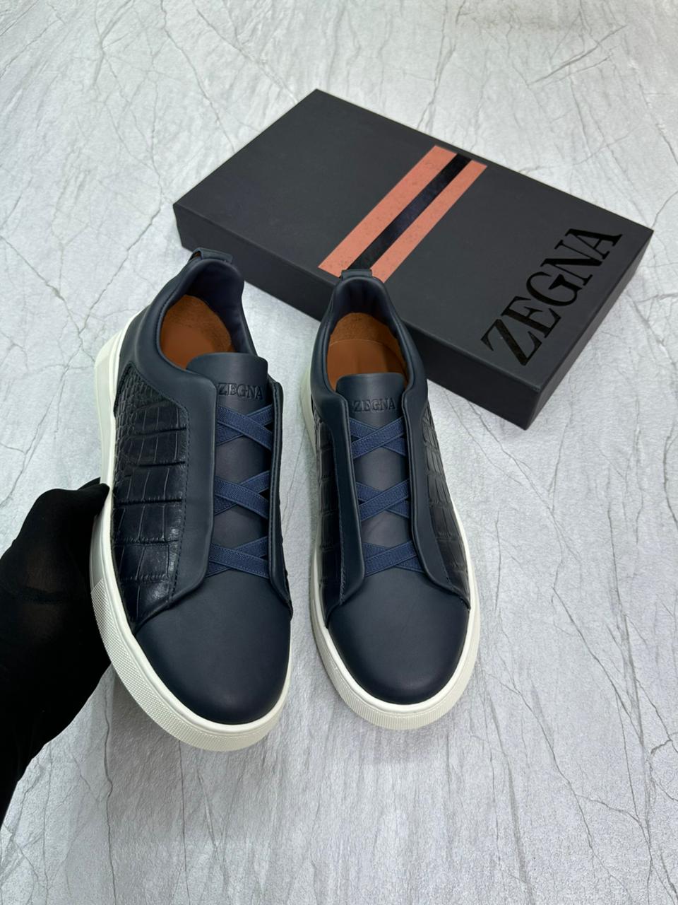 Zegna Triple Stitch | Black