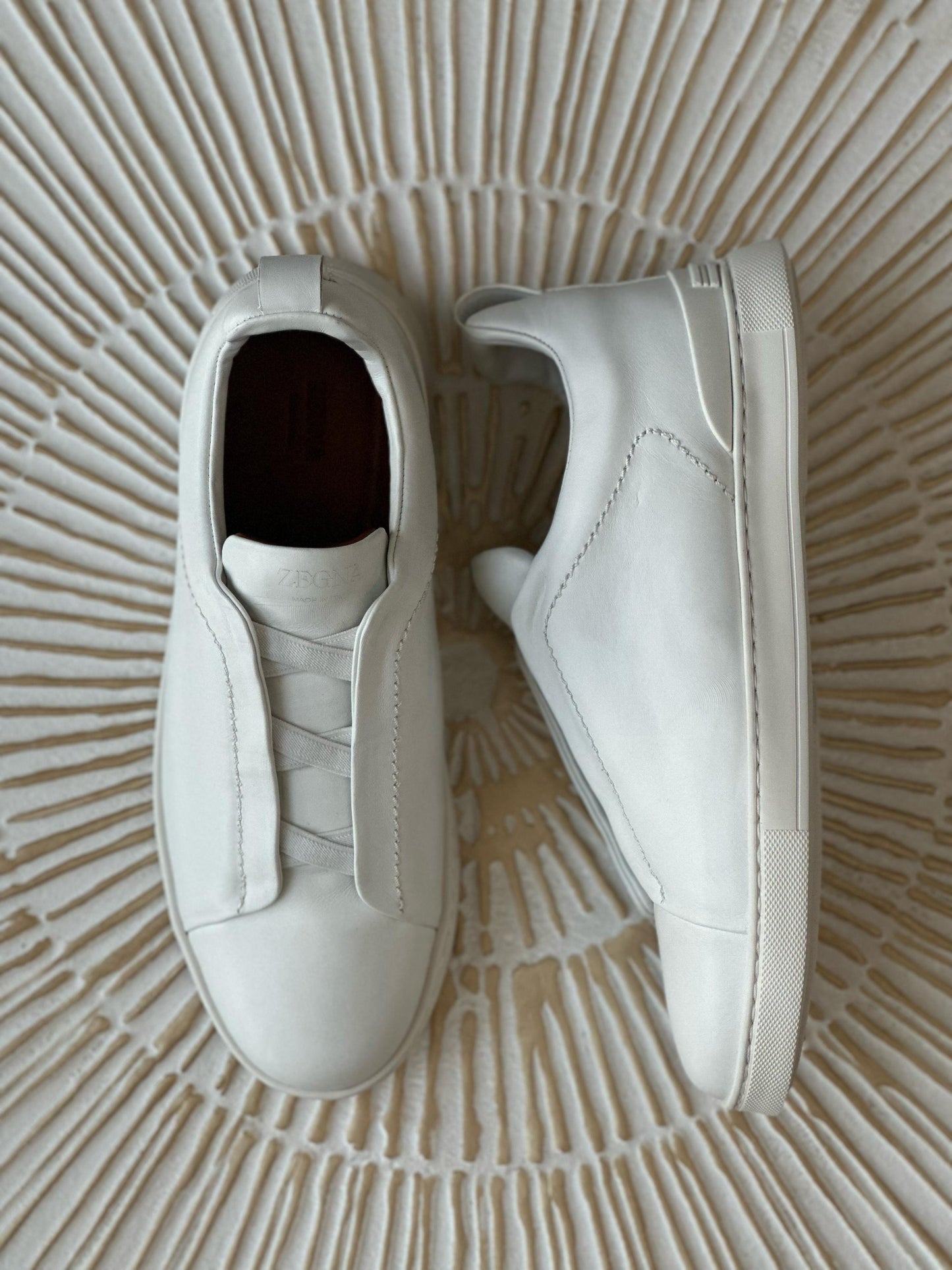 Zegna Triple Stitch | White