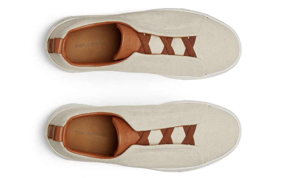 Zegna Triple Stitch | Egg shell