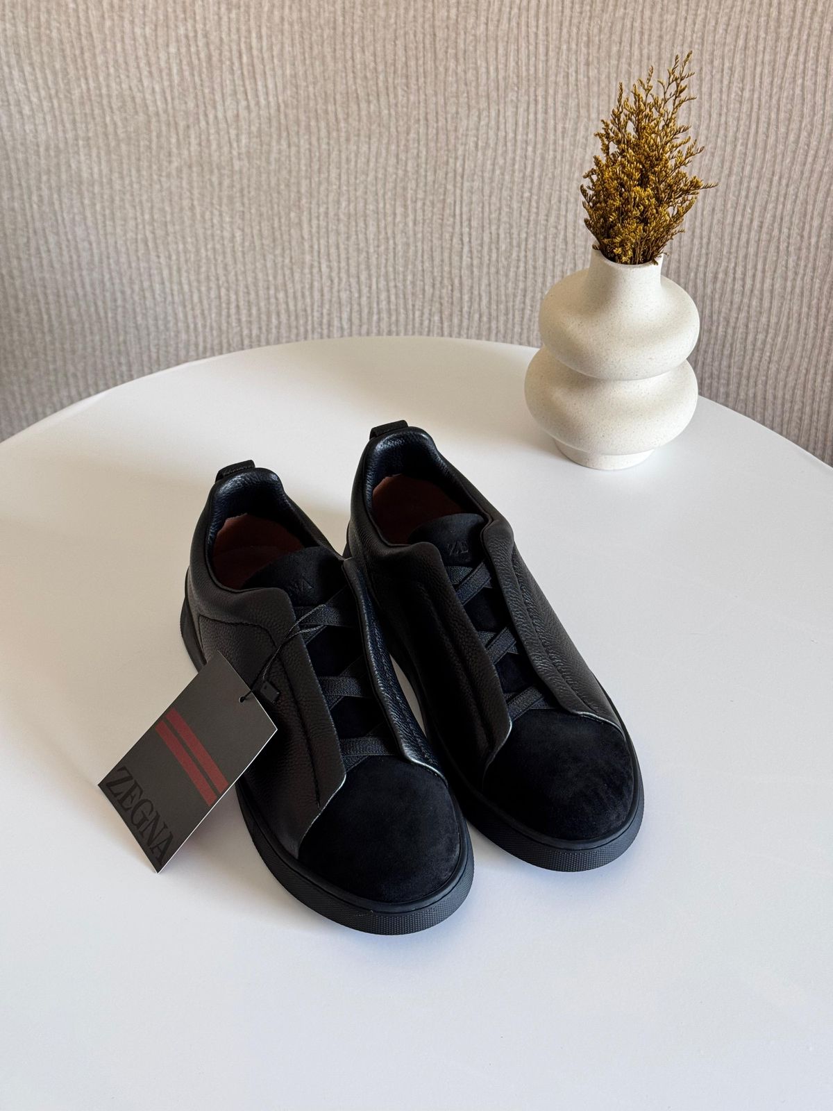 Zegna Triple Stitch | Black