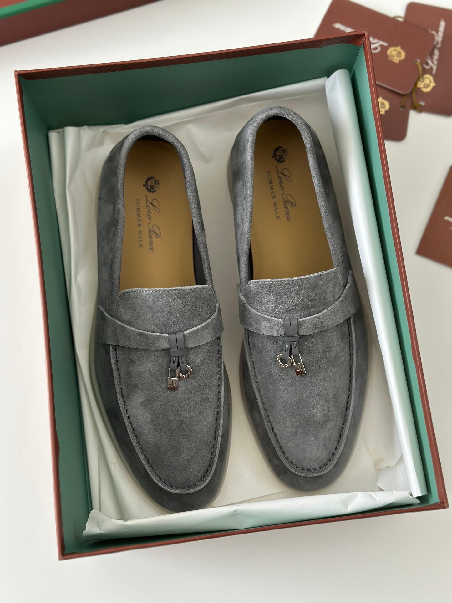 Loro Piana Women's Flats | Iron Grey