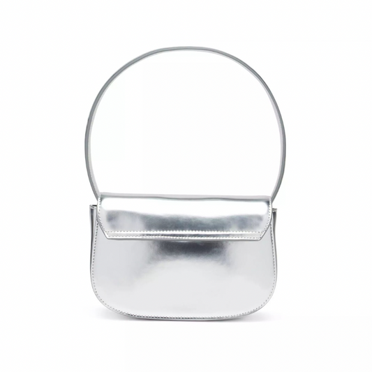 Diesel 1DR Leather Shoulder Bag | Sliver