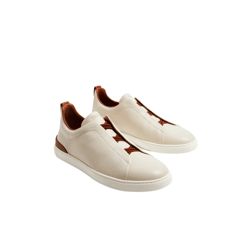 Zegna Triple Stitch | Off-White Deerskin