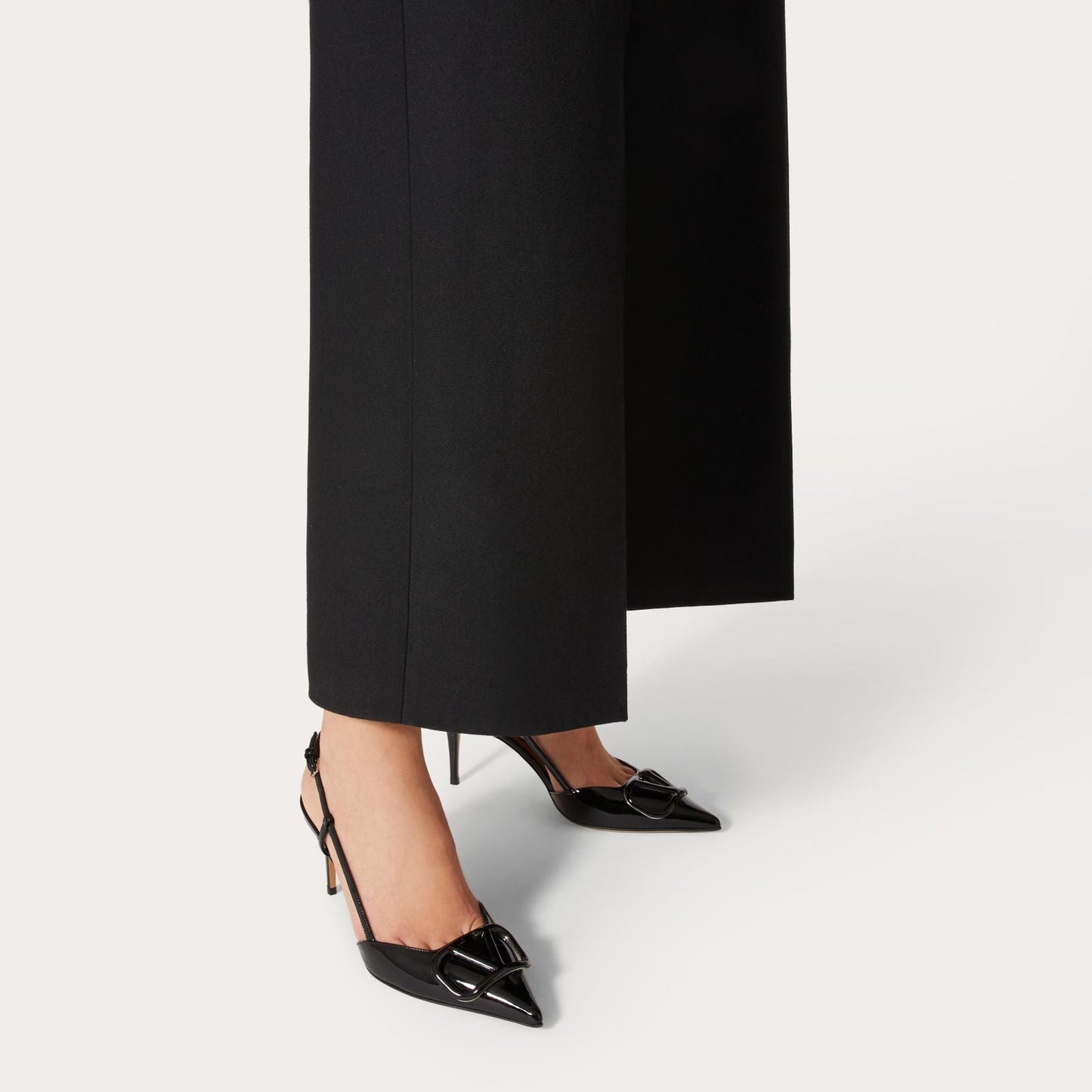 Valentino Lace Up Heel | Black