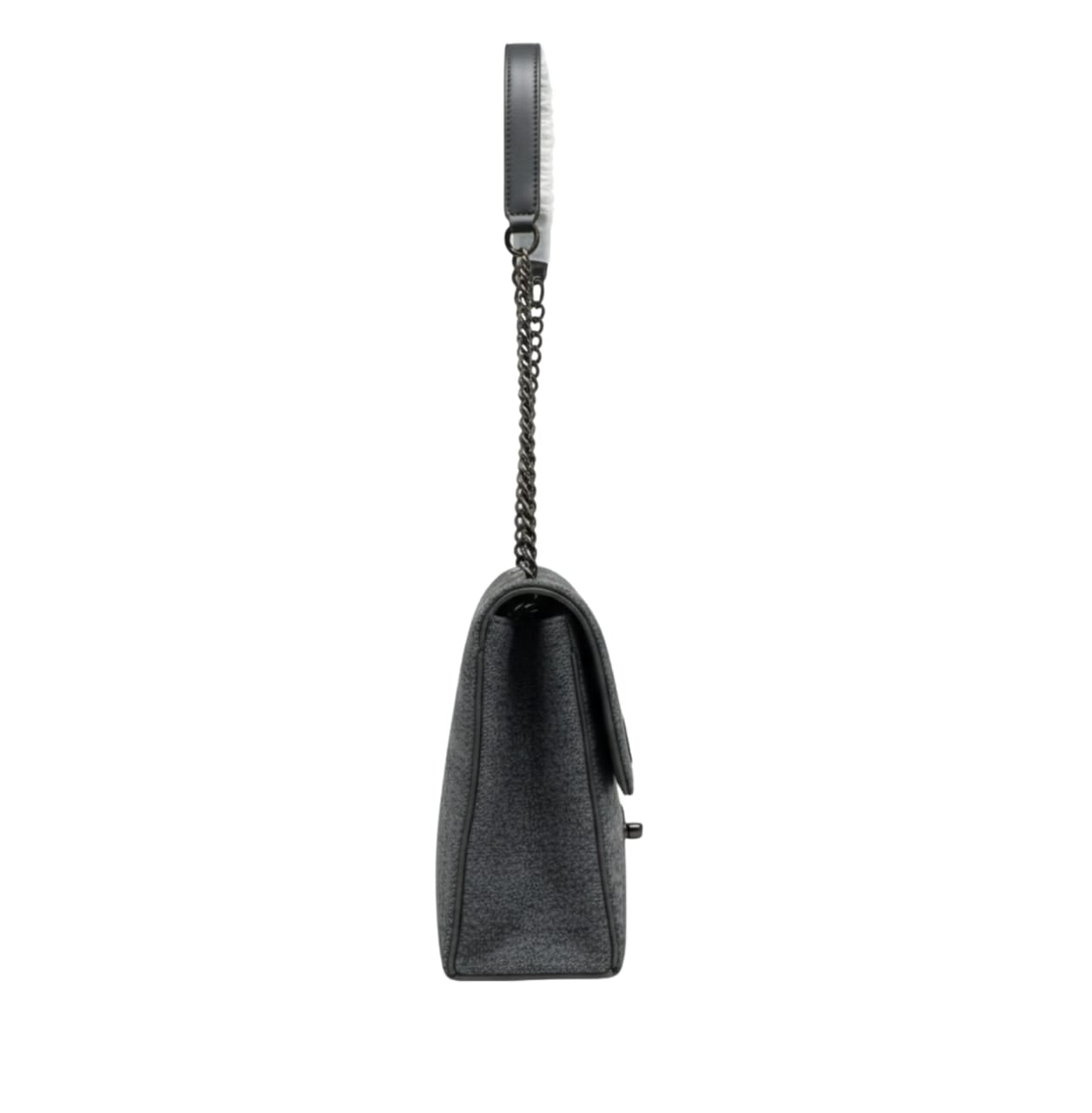 Chanel | Shoulder Bag In A Felted Material With A Black Logo.