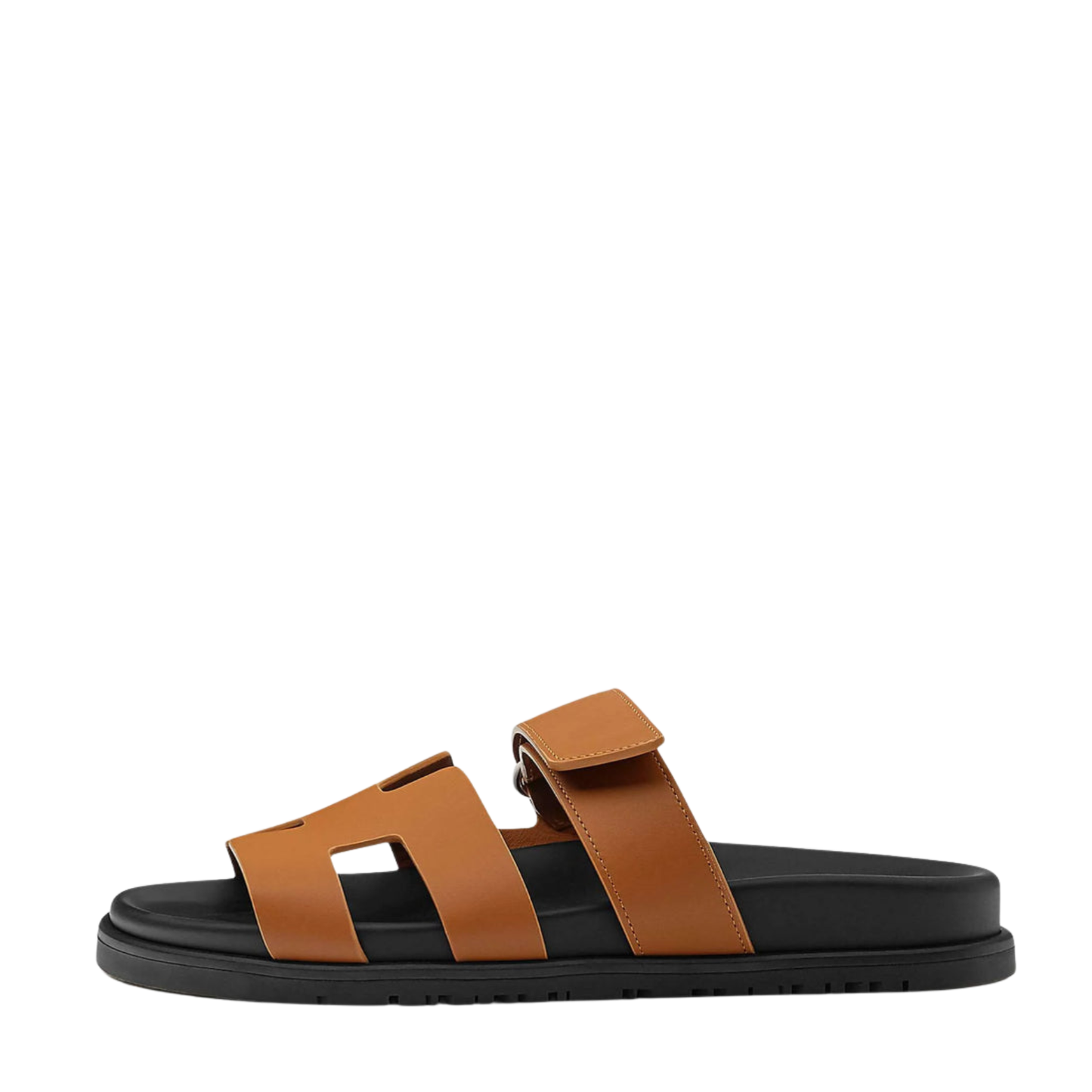 Hermès Chypre | Brown Calfskin/Black Sole