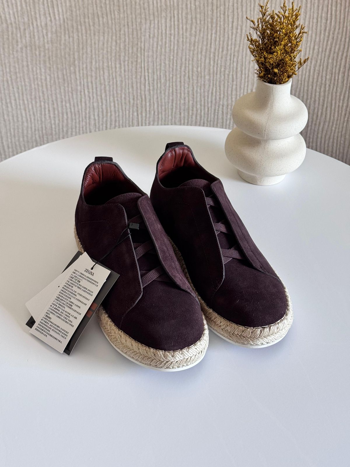 Zegna Triple Stitch Espadrilles | Brown