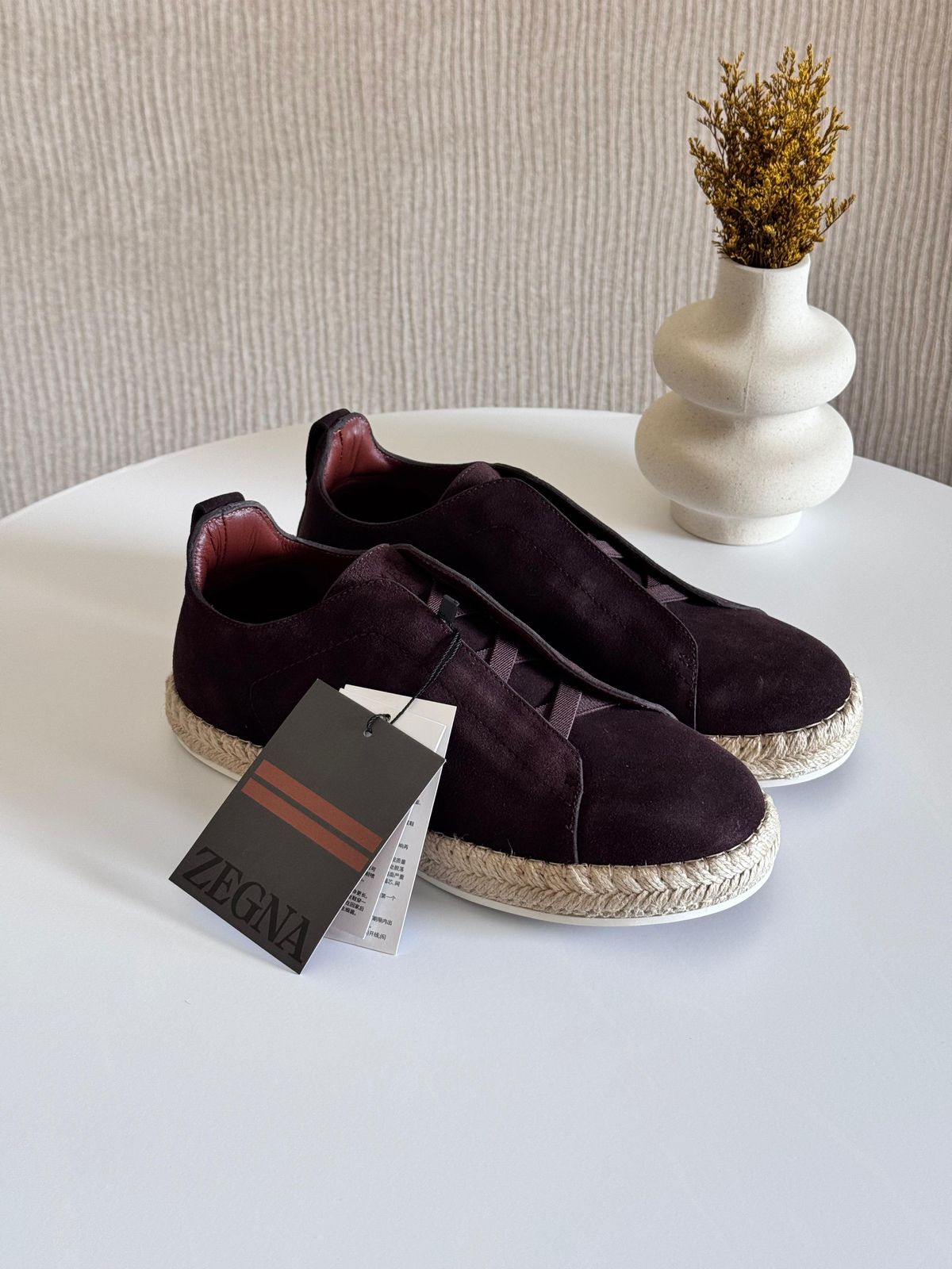 Zegna Triple Stitch Espadrilles | Brown