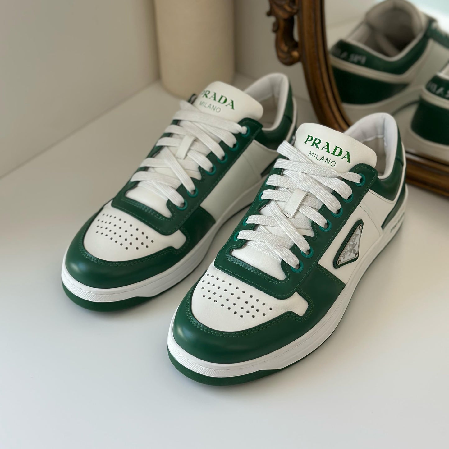Prada Downtown | Green & White
