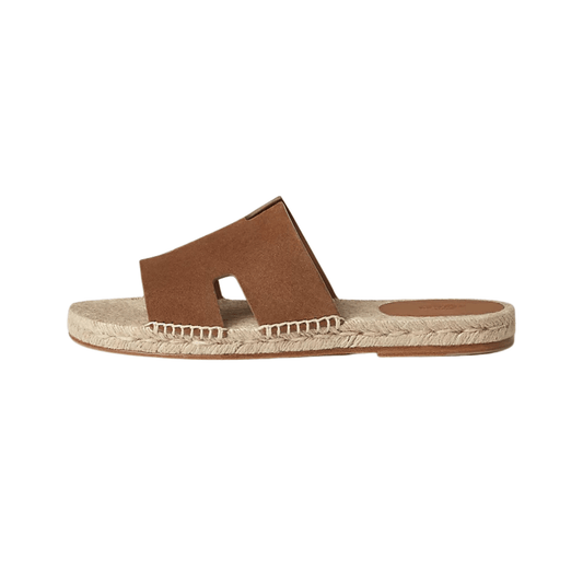 Hermès Antigua Espadrille | Gold Goatskin