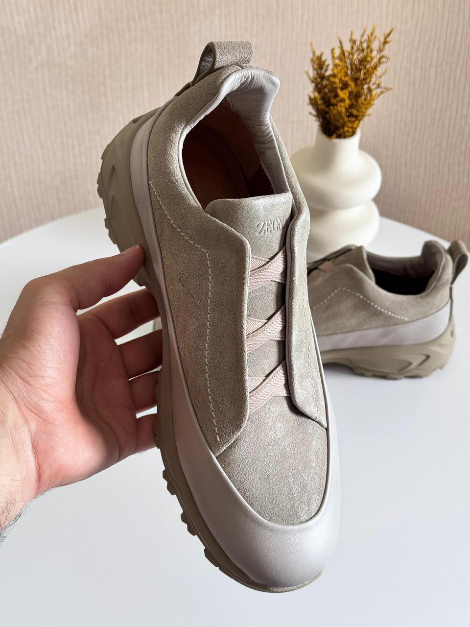 Zegna Triple Stitch | Light Taupe