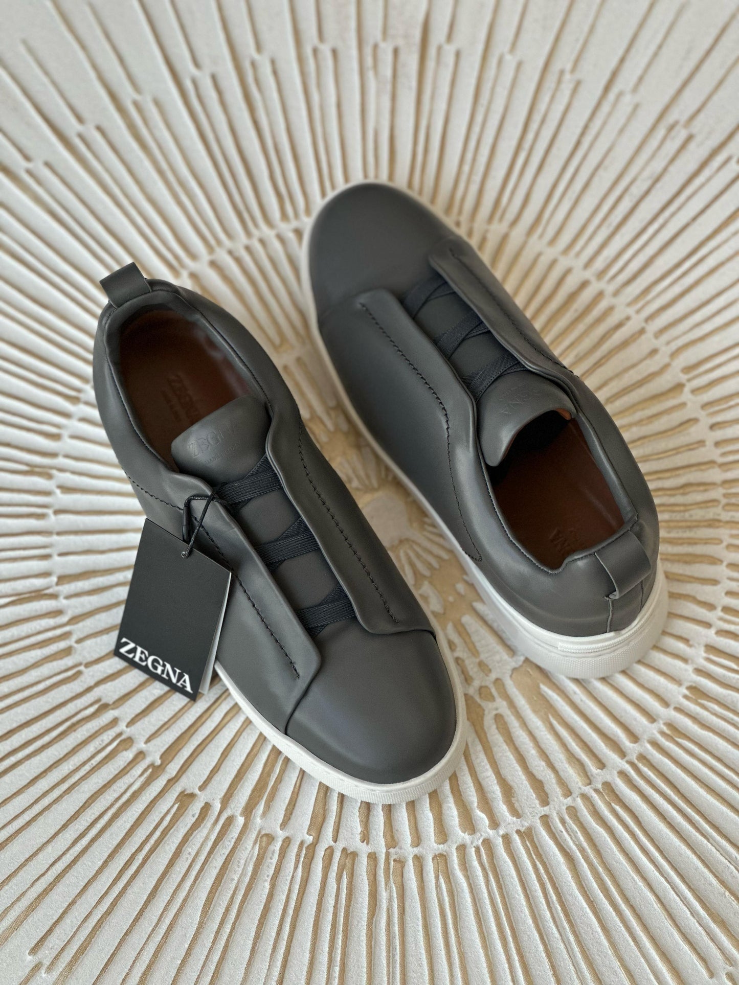 Zegna Triple Stitch | Carbon Black