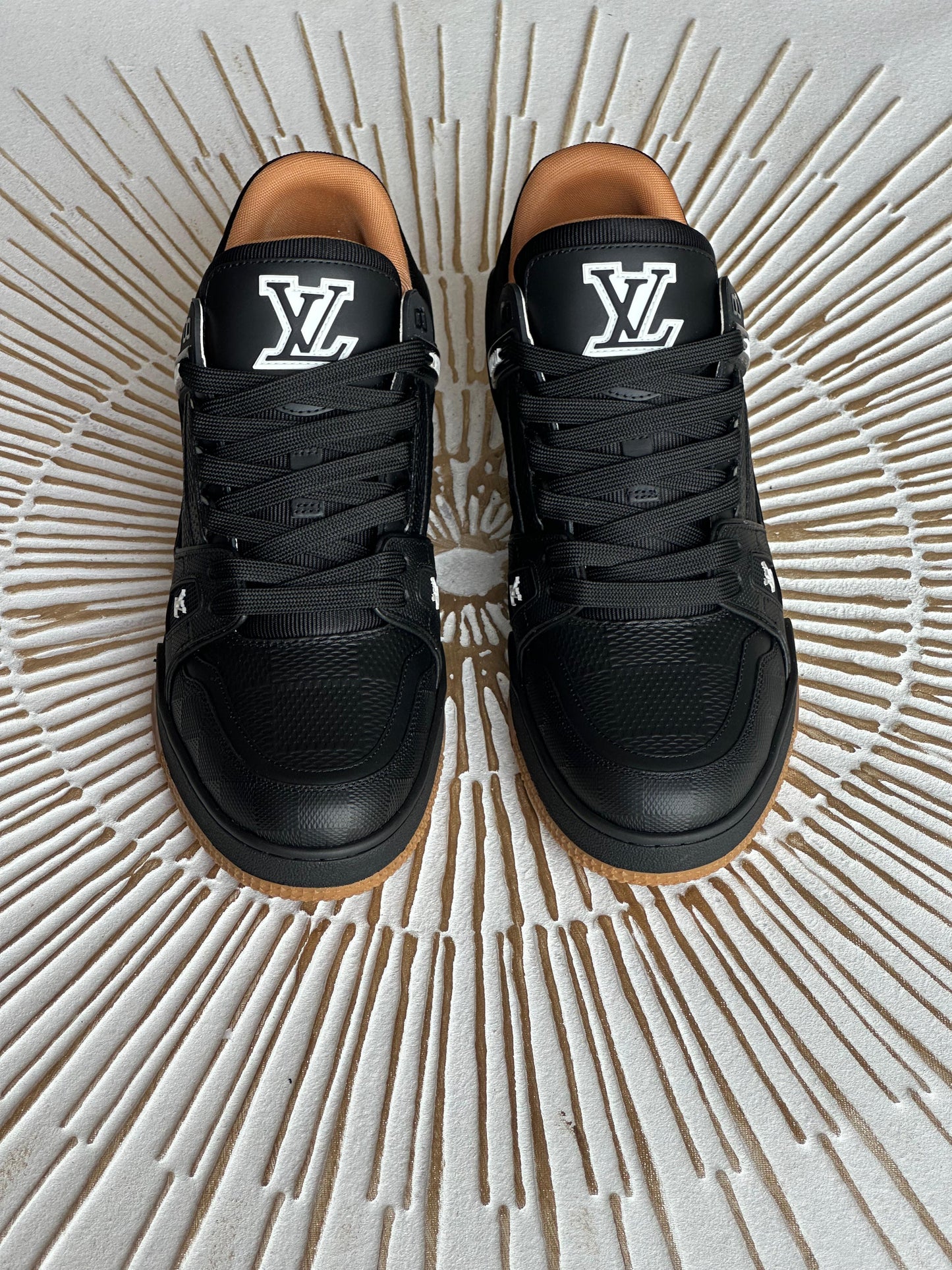 Louis Vuitton Trainer | Black Damier-Embossed