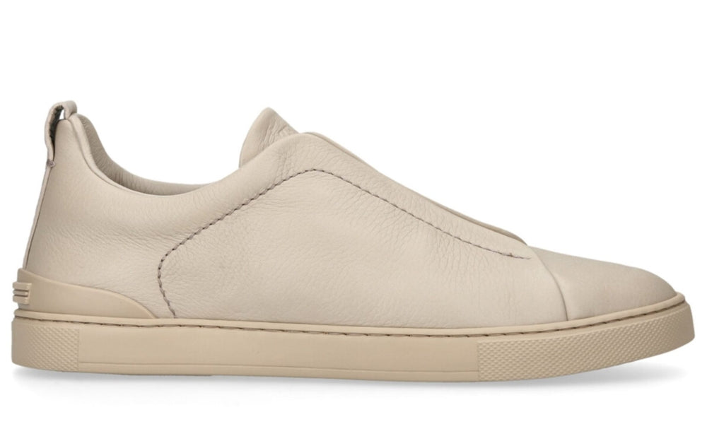 Zegna Triple Stitch | Beige Sneaker