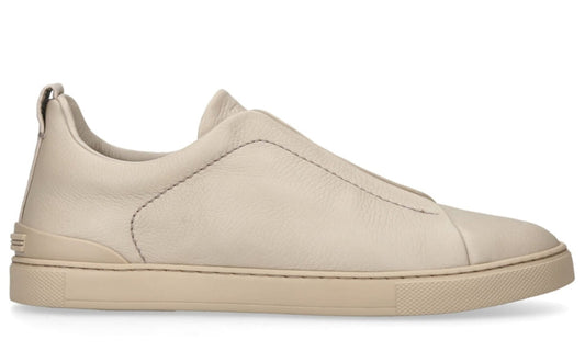 Zegna Triple Stitch | Beige Sneaker