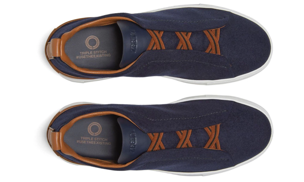 Zegna Triple Stitch | Navy Blue