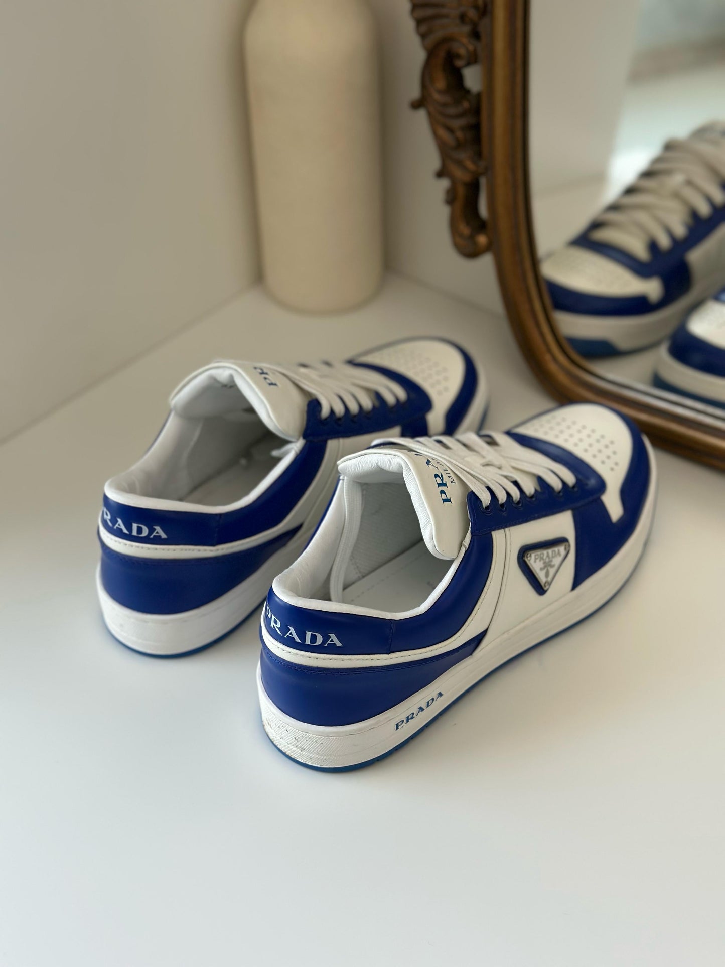 Prada Downtown | White & Blue