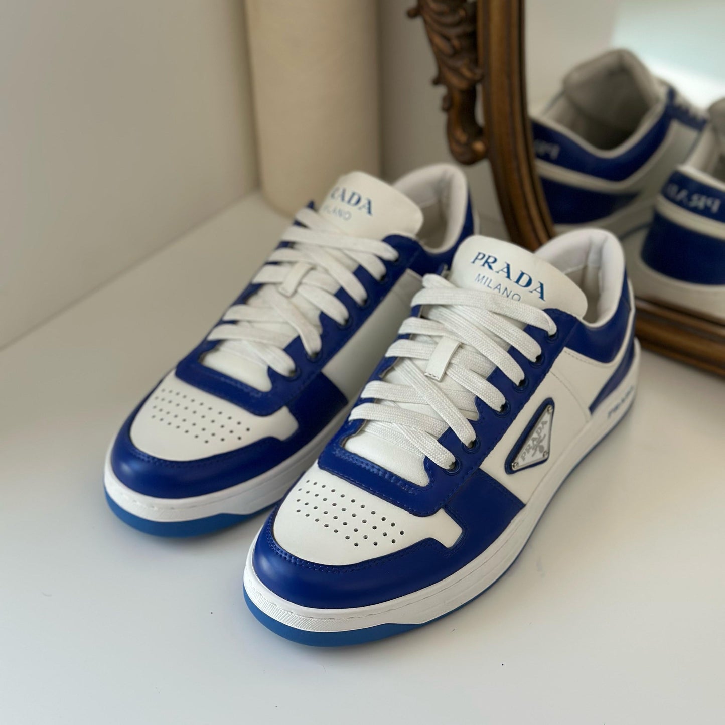 Prada Downtown | White & Blue