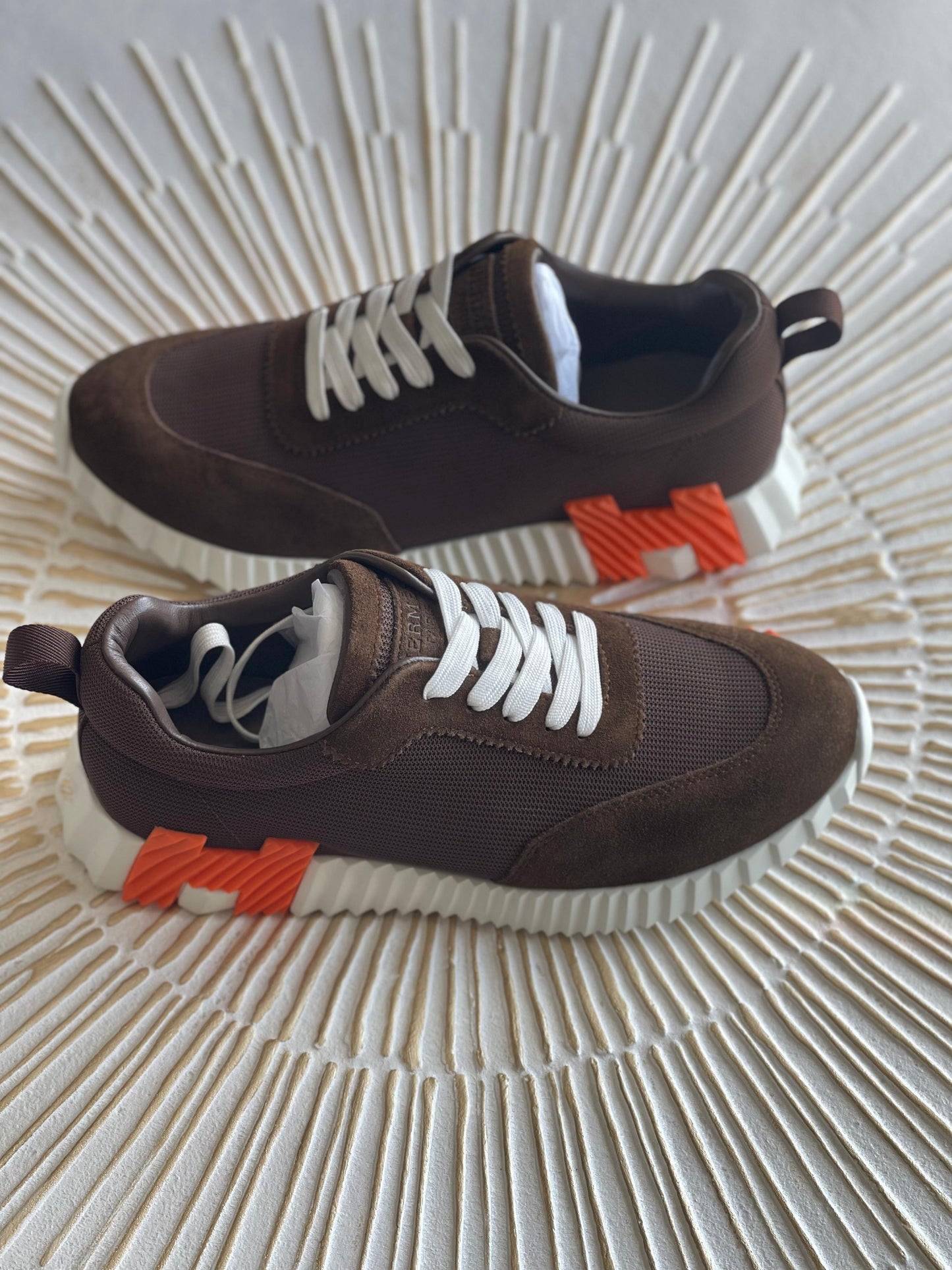 Hermès Bouncing | Brown with Orange “H"
