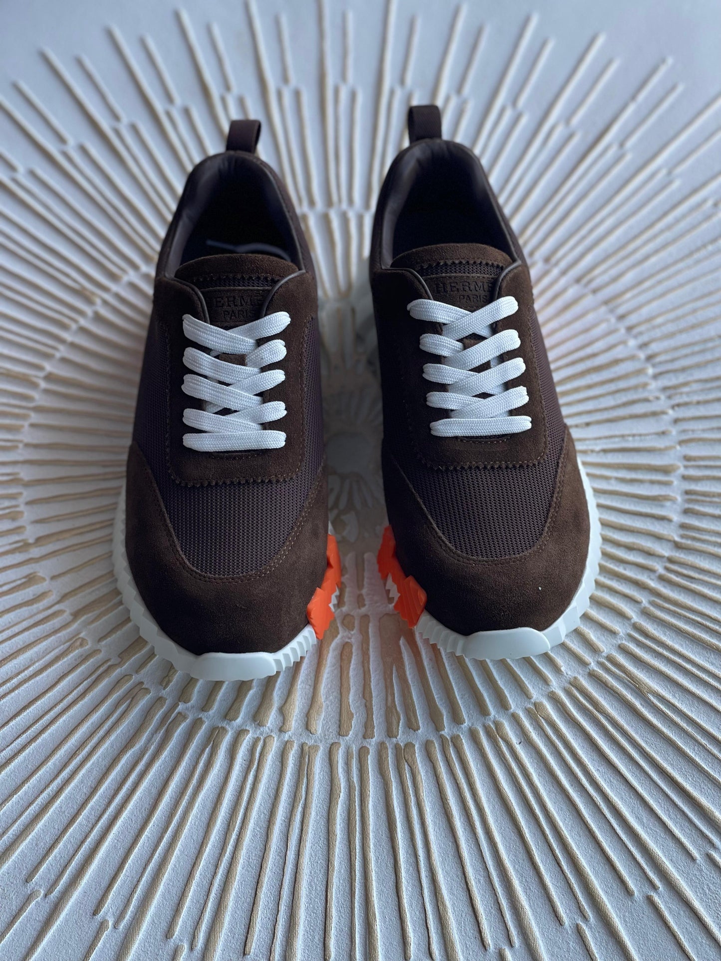 Hermès Bouncing | Brown with Orange “H"