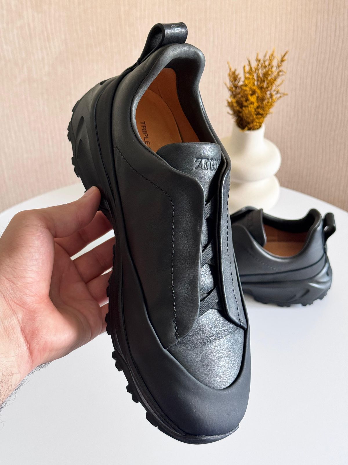 Zegna Triple Stitch | Black