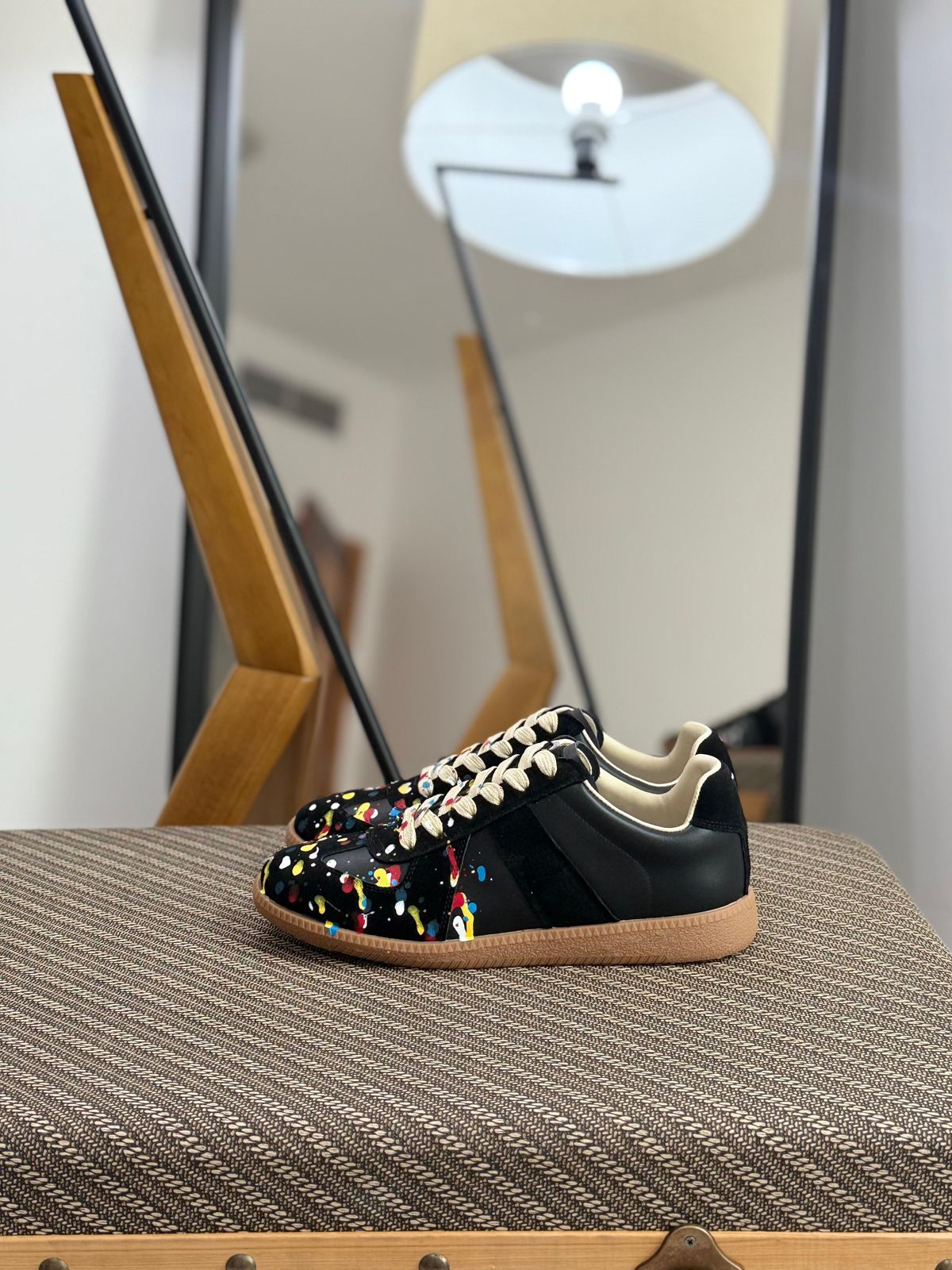 Maison Margiela Paint | Black Calf Leather