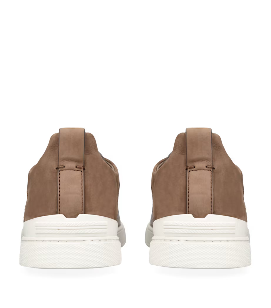 Zegna Triple Stitch | Crocodile Coffee