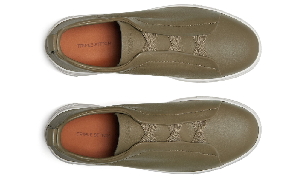 Zegna Triple Stitch | Olive Green