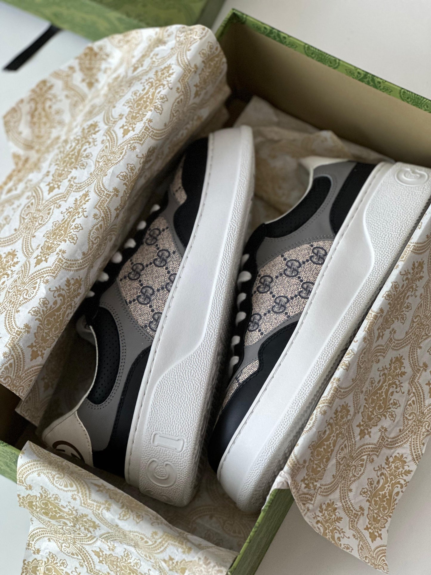 Gucci Chunky | White/Blue Monogram