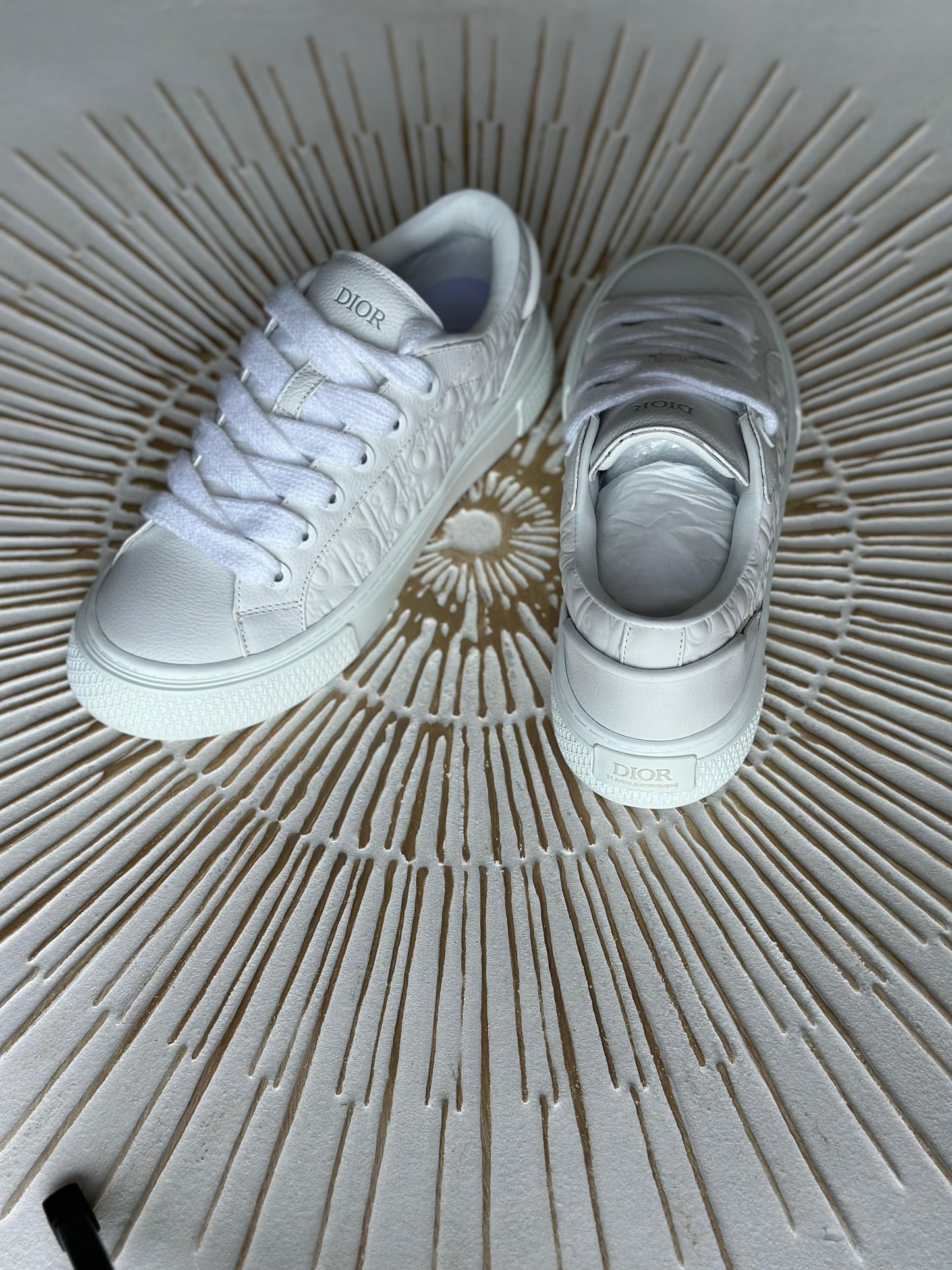 Dior B33 Spin | White Calfskin