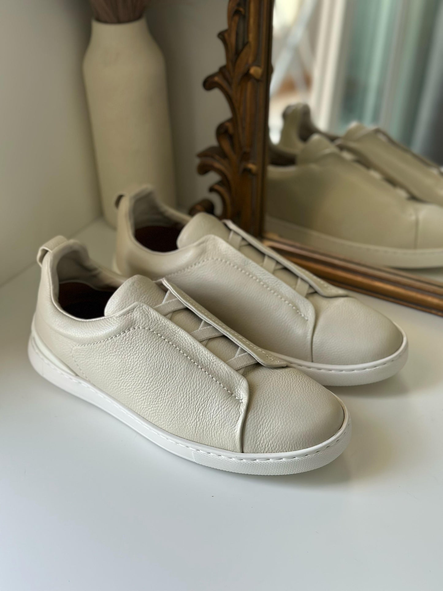 Zegna Triple Stitch | Cream