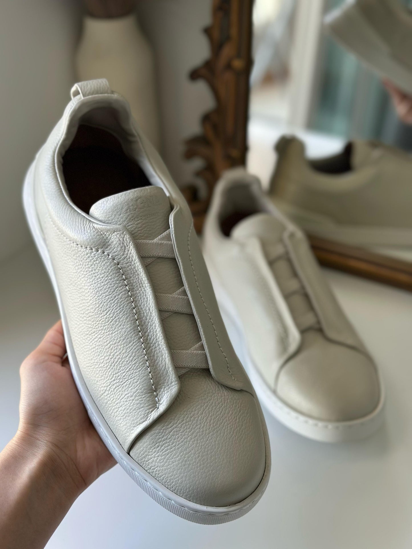 Zegna Triple Stitch | Cream