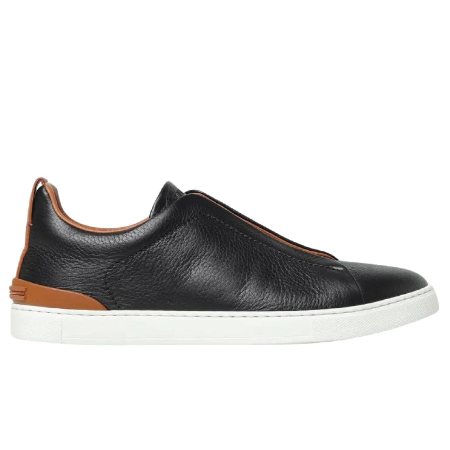 Zegna Triple Stitch | Black Calfskin