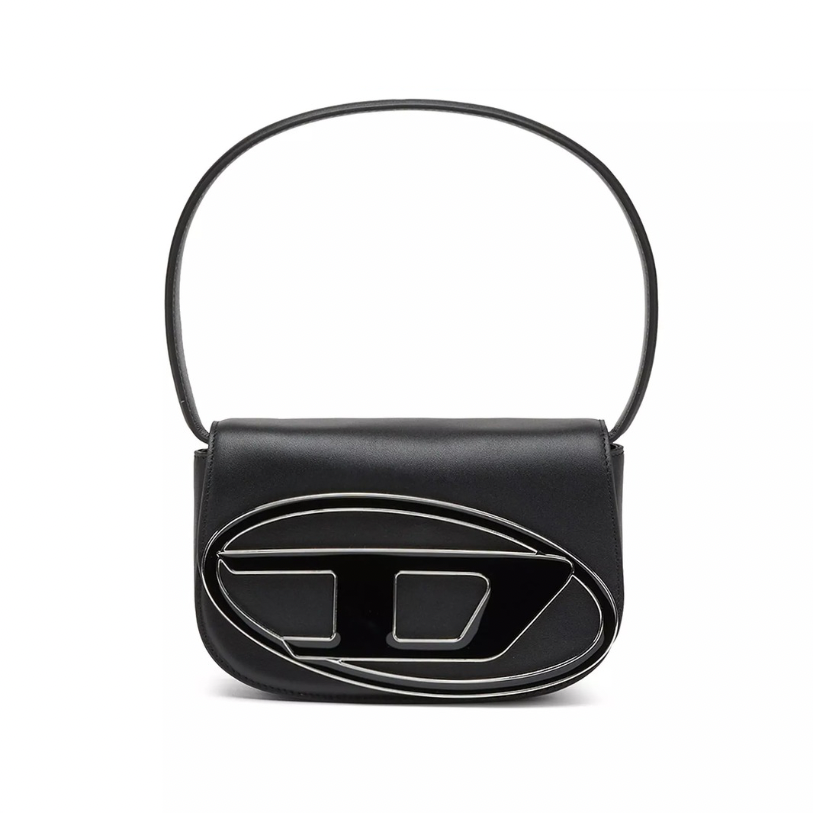 Diesel 1DR Leather Shoulder Bag | Black