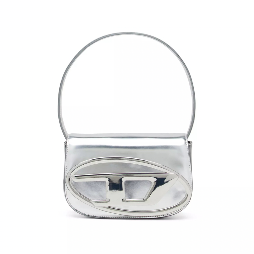 Diesel 1DR Leather Shoulder Bag | Sliver