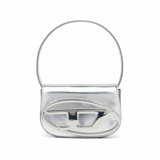 Diesel 1DR Leather Shoulder Bag | Sliver