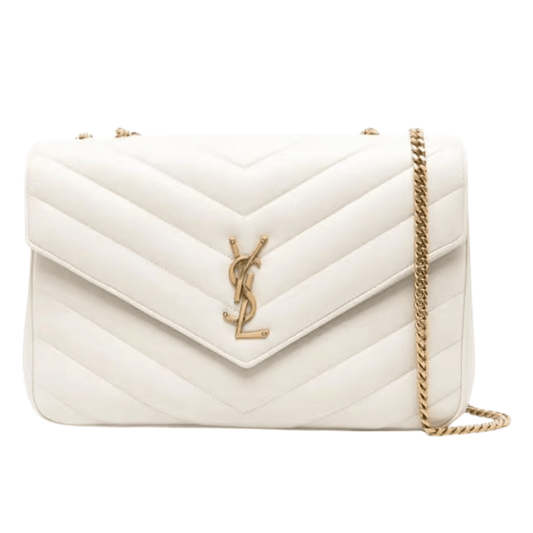 Saint Laurent | Loulou Mini Chain Bag In Quilted Lambskin Leather