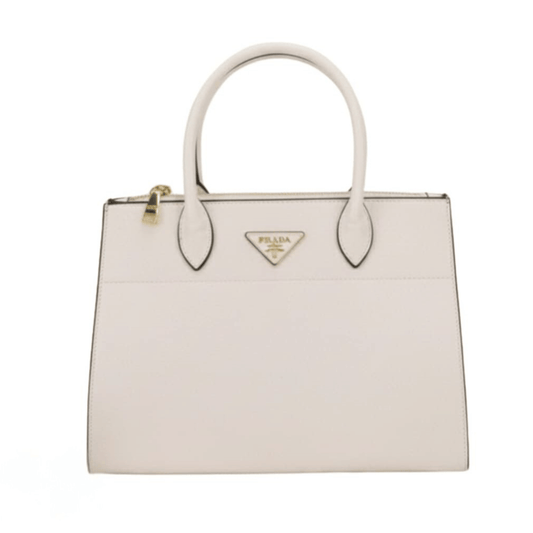 Prada | Saffiano City Calfskin Greche Paradigme Bag In White
