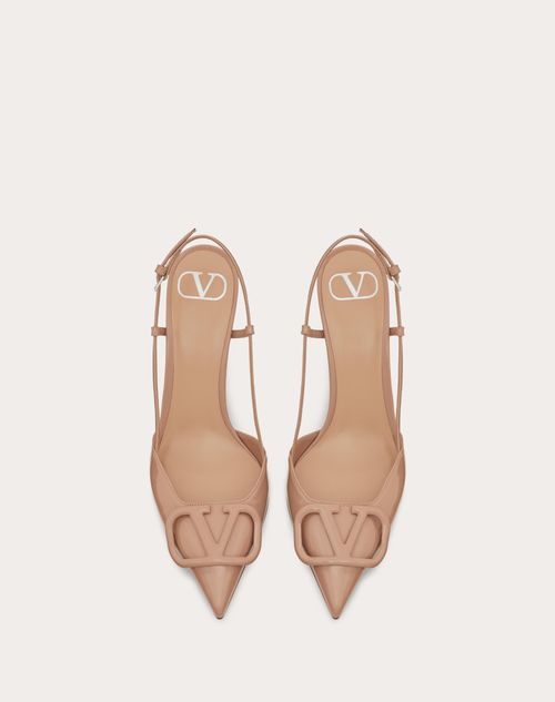Valentino Lace Up Heel | Beige