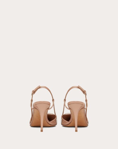 Valentino Lace Up Heel | Beige