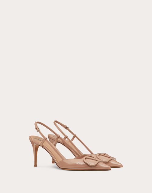 Valentino Lace Up Heel | Beige