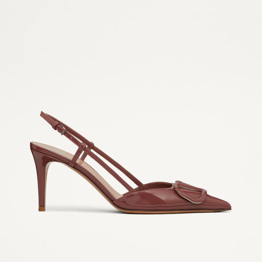 Valentino Lace Up Heel | Brown