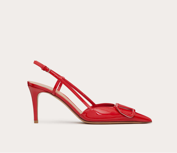 Valentino Lace Up Heel | Red