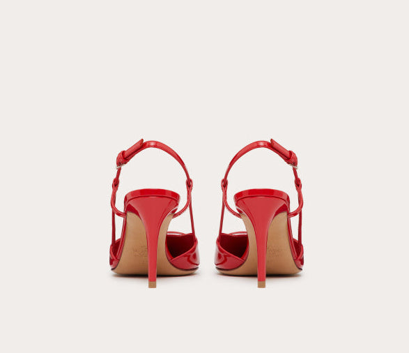 Valentino Lace Up Heel | Red