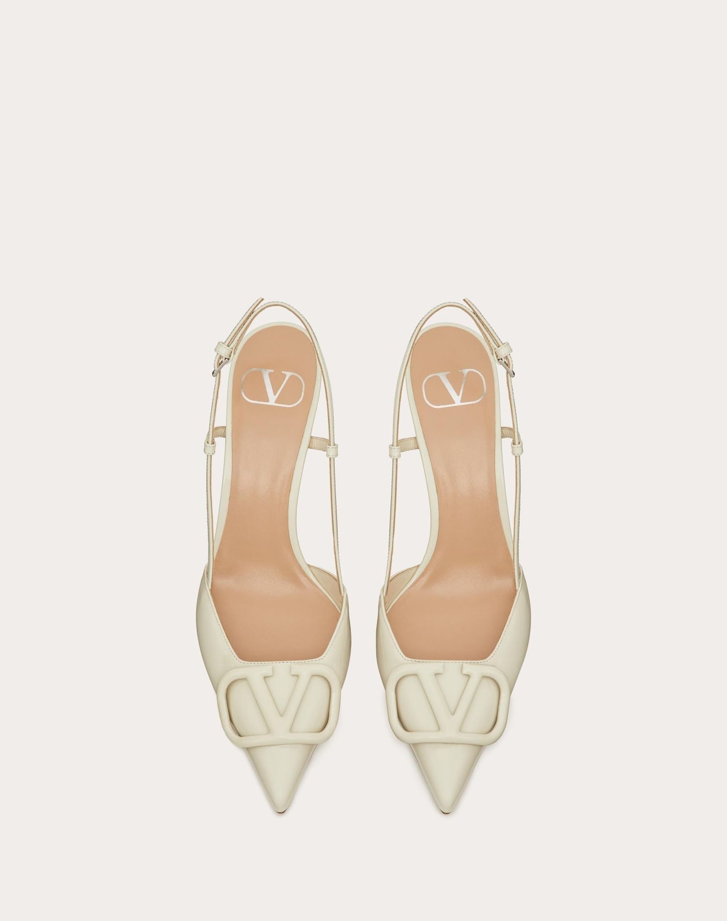 Valentino Lace Up Heel | White
