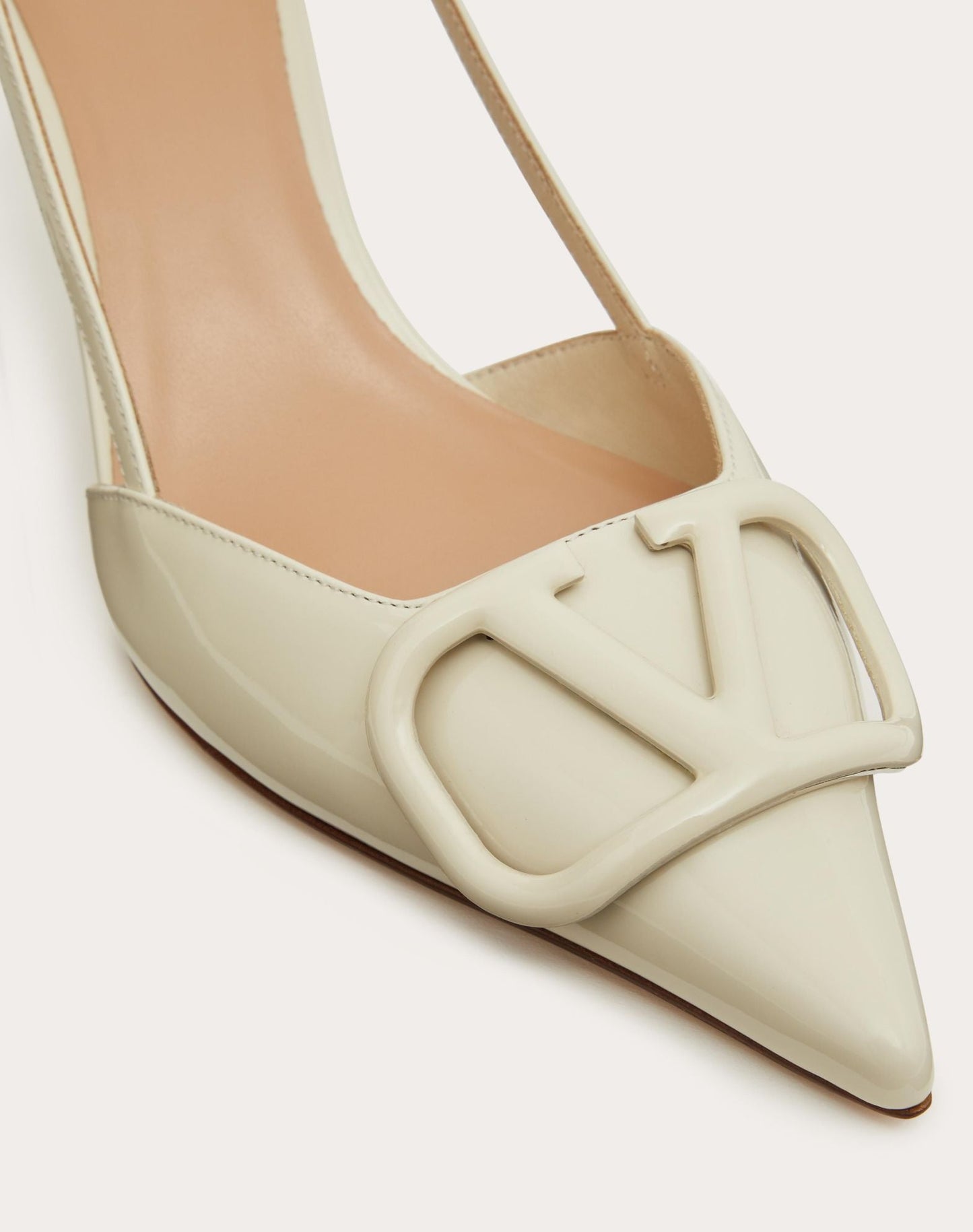 Valentino Lace Up Heel | White