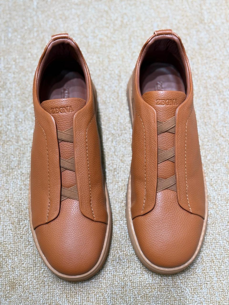 Zegna Triple Stitch | Foliage Deerskin