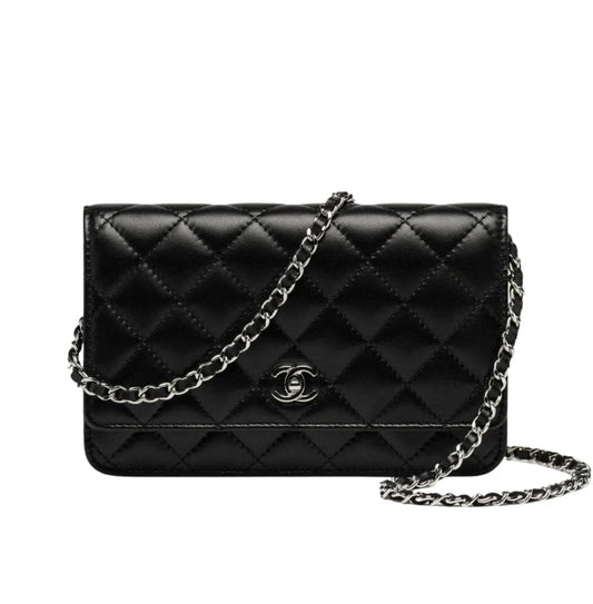 Chanel | Classic Wallet On Chain (woc) In Black Leather