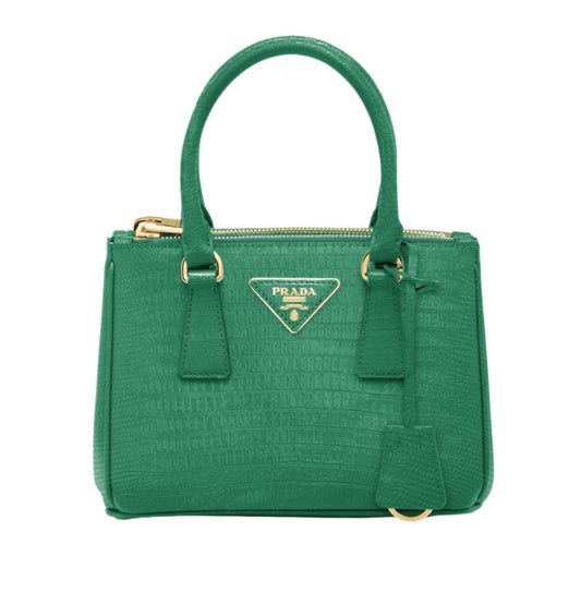 Prada | Saffiano Leather Top-handle Bag Green