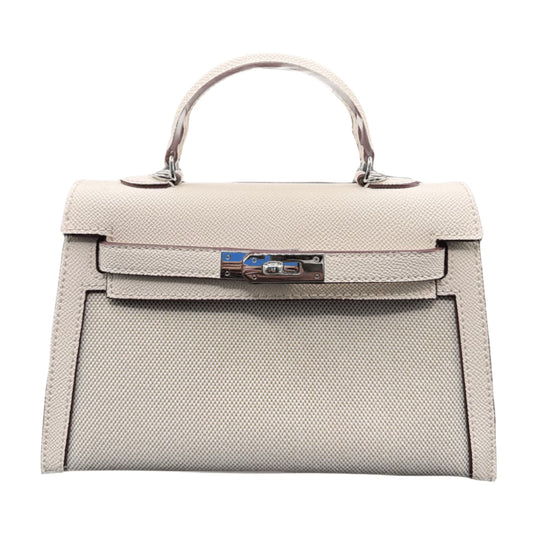 Hermès | Mini Kelly Ii Bag Crafted From Epsom Leather With Canvas Sides